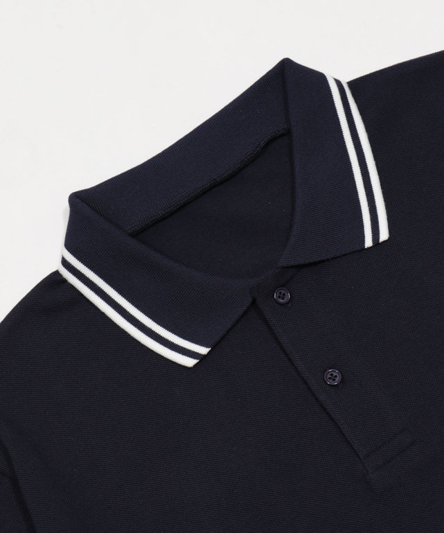 WILD BLUE　グラフィックラインポロシャツ