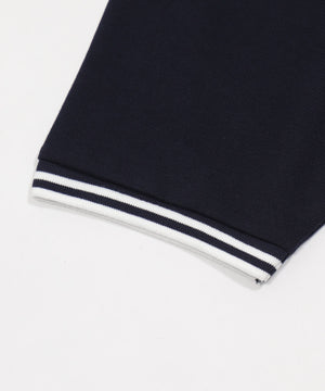 WILD BLUE　グラフィックラインポロシャツ