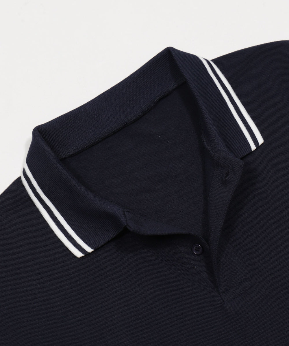 WILD BLUE　グラフィックラインポロシャツ
