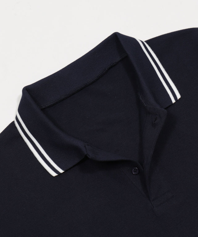 WILD BLUE　グラフィックラインポロシャツ