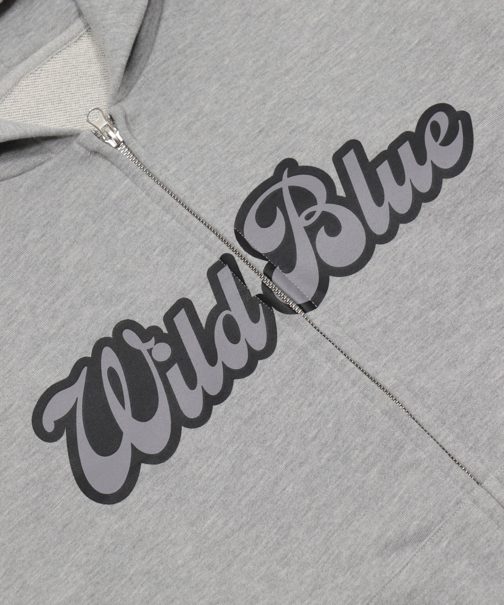 WILD BLUE　グラフィックZIPパーカー
