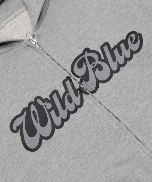 WILD BLUE　グラフィックZIPパーカー