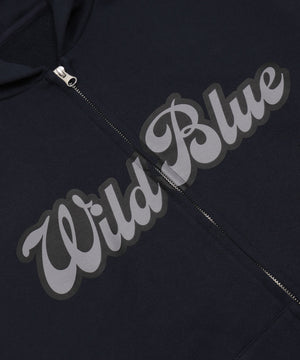 WILD BLUE　グラフィックZIPパーカー
