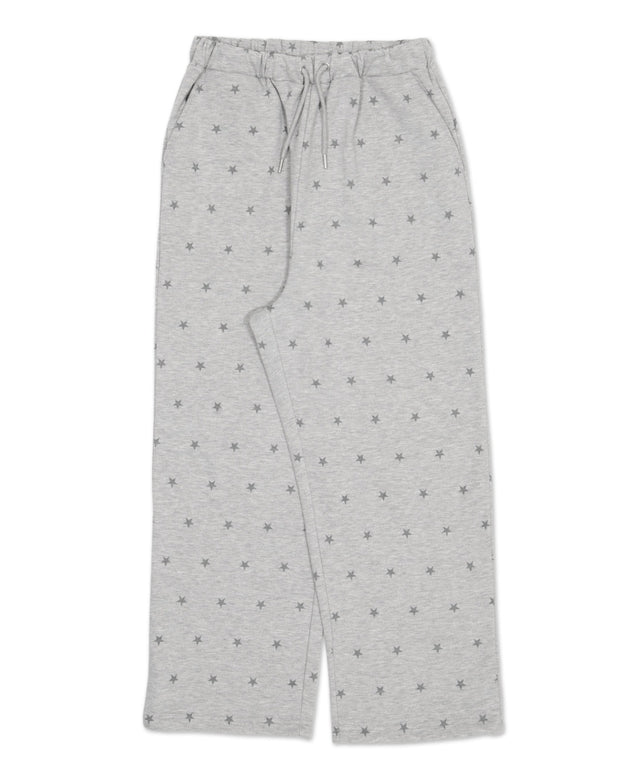 NCT WISH スターパターンスウェットパンツ/杢グレー