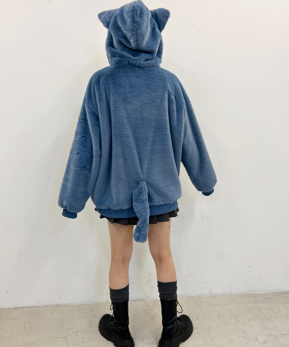 キャットフェイクファーブルゾン