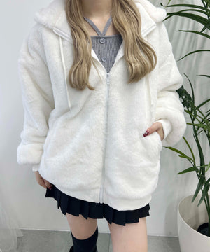 キャットフェイクファーブルゾン