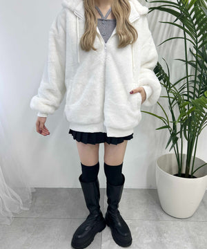 キャットフェイクファーブルゾン