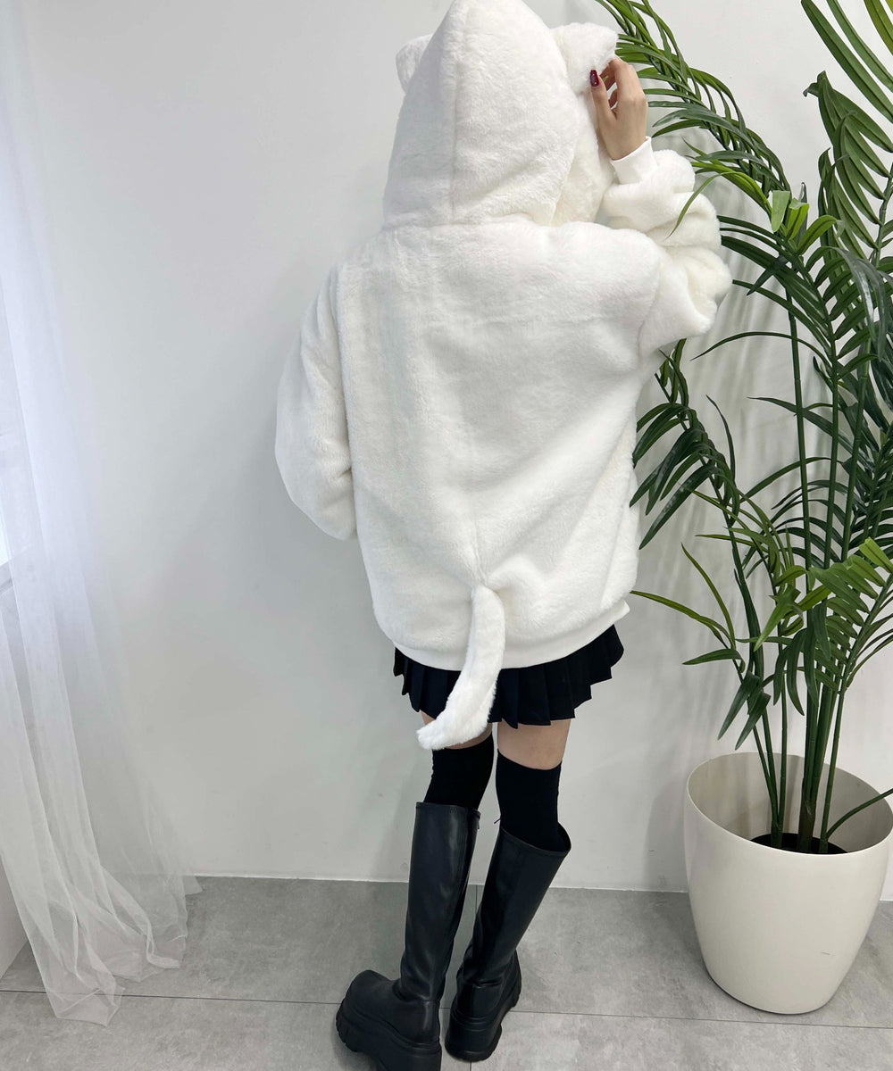 キャットフェイクファーブルゾン