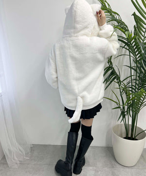 キャットフェイクファーブルゾン