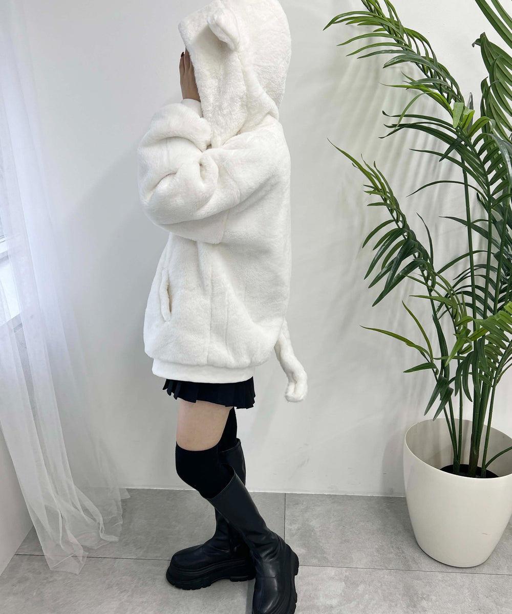 キャットフェイクファーブルゾン