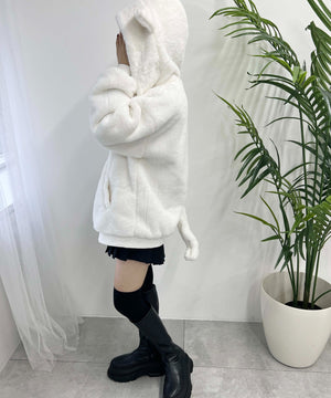 キャットフェイクファーブルゾン