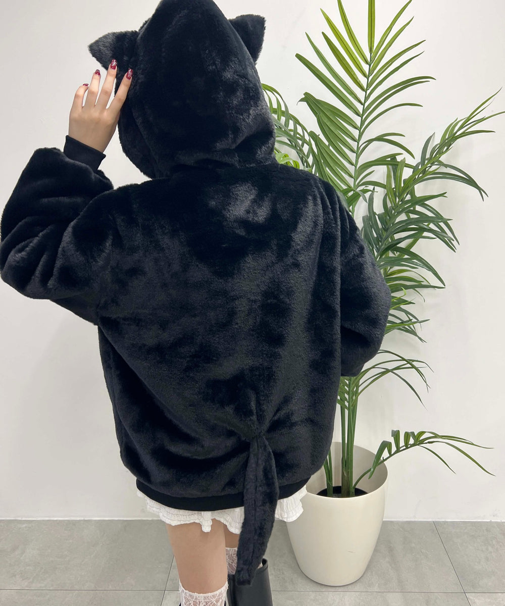 キャットフェイクファーブルゾン