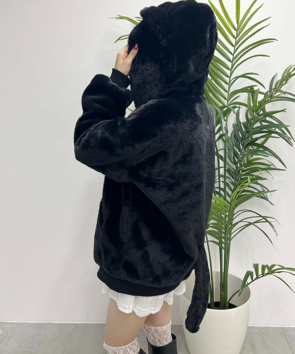 キャットフェイクファーブルゾン