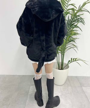 キャットフェイクファーブルゾン