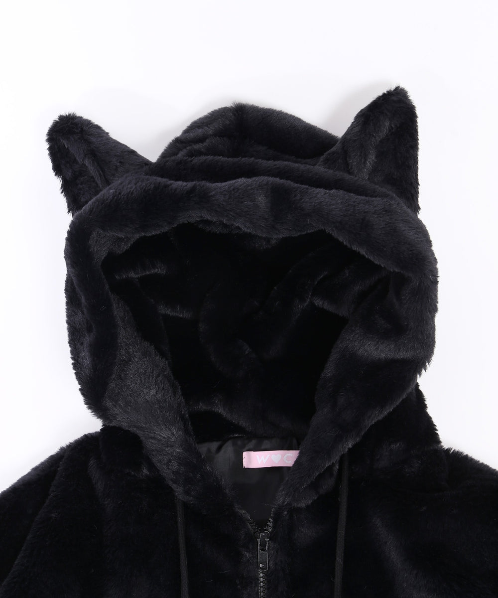 キャットフェイクファーブルゾン