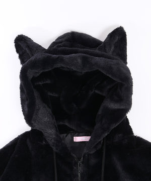 キャットフェイクファーブルゾン
