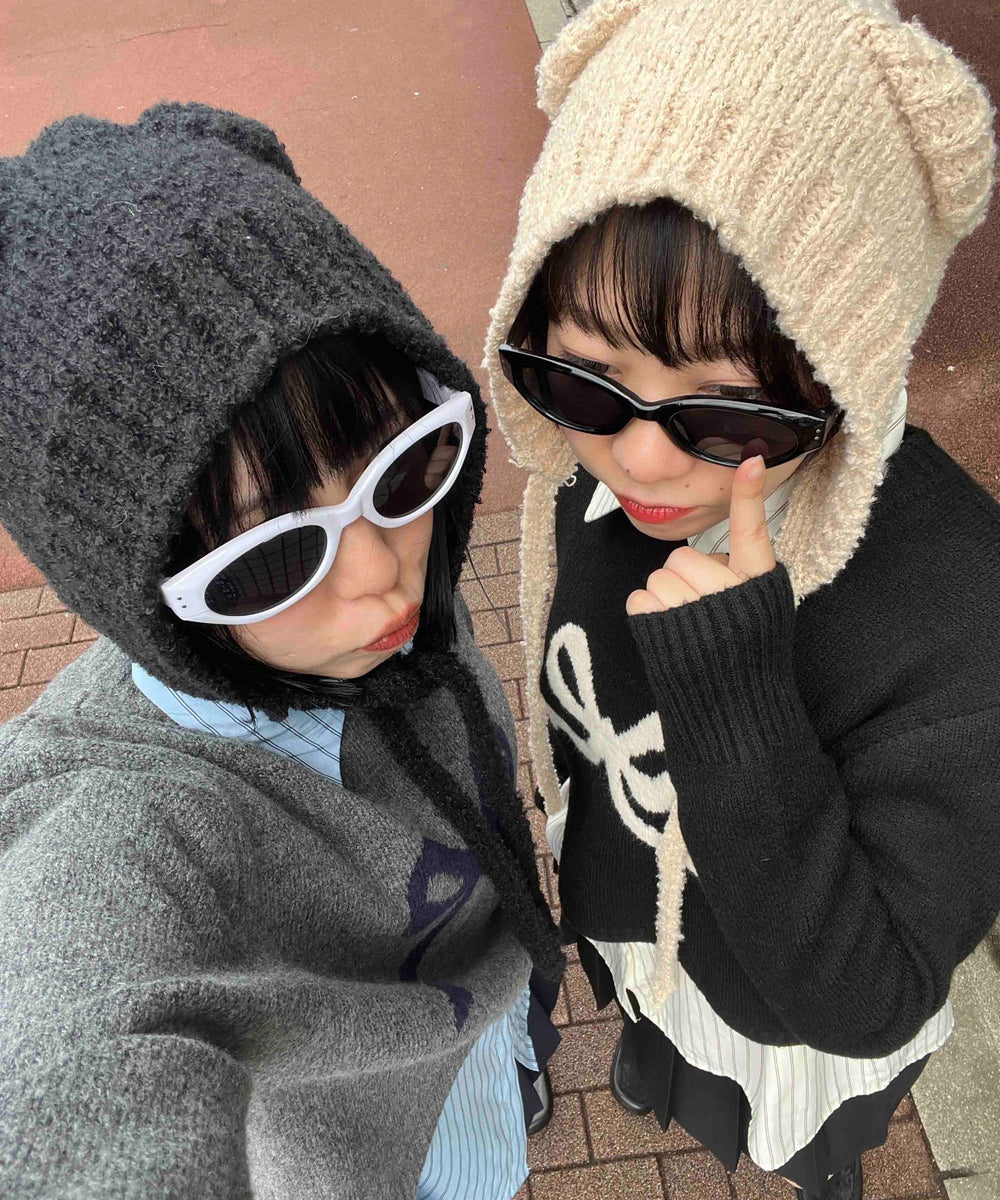 クマミミニットキャップ