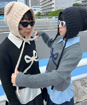 クマミミニットキャップ