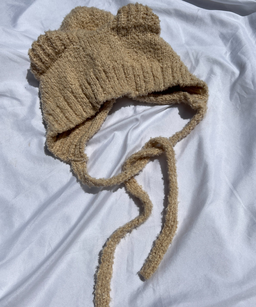 クマミミニットキャップ