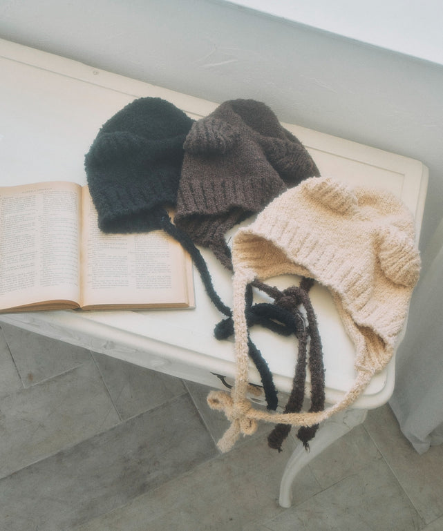 クマミミニットキャップ