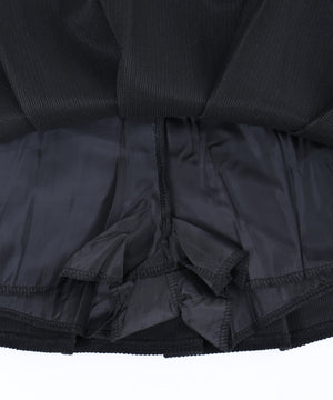 ベルト付きコーデュロイプリーツスカート