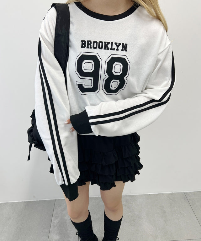 2ラインナンバリングスウェット