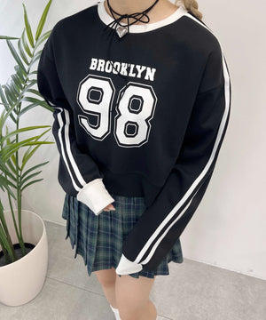 2ラインナンバリングスウェット