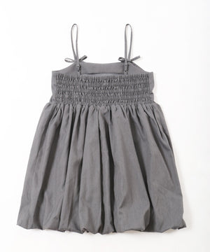 リボンセットバルーンミニワンピース