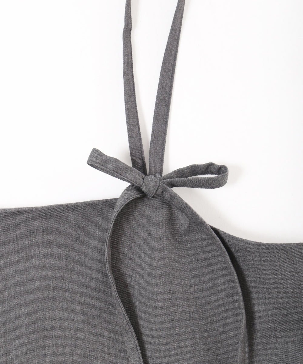 リボンセットバルーンミニワンピース