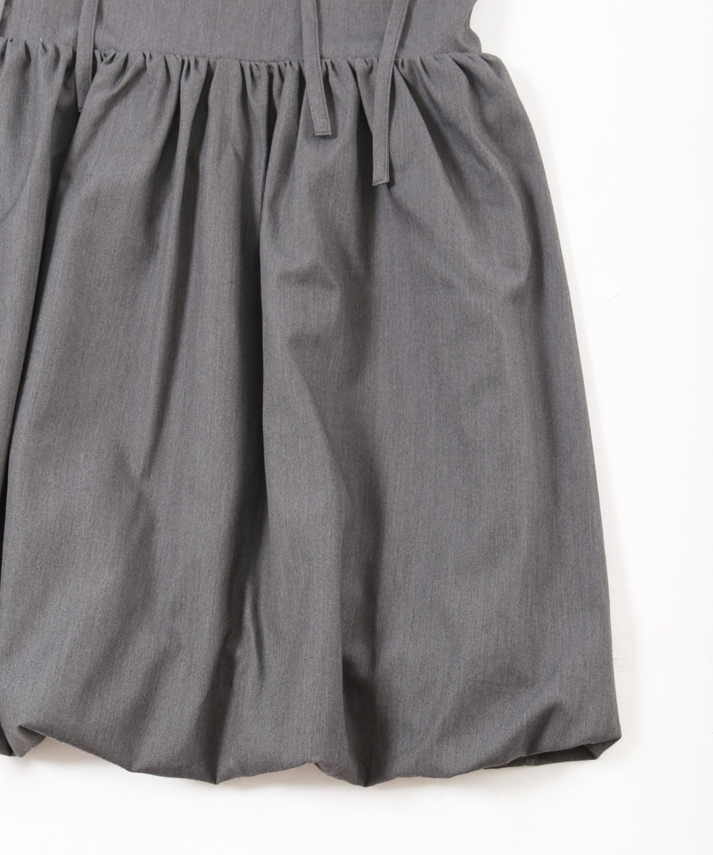 リボンセットバルーンミニワンピース