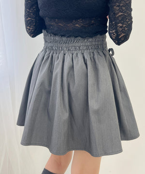 サイドリボンギャザースカート