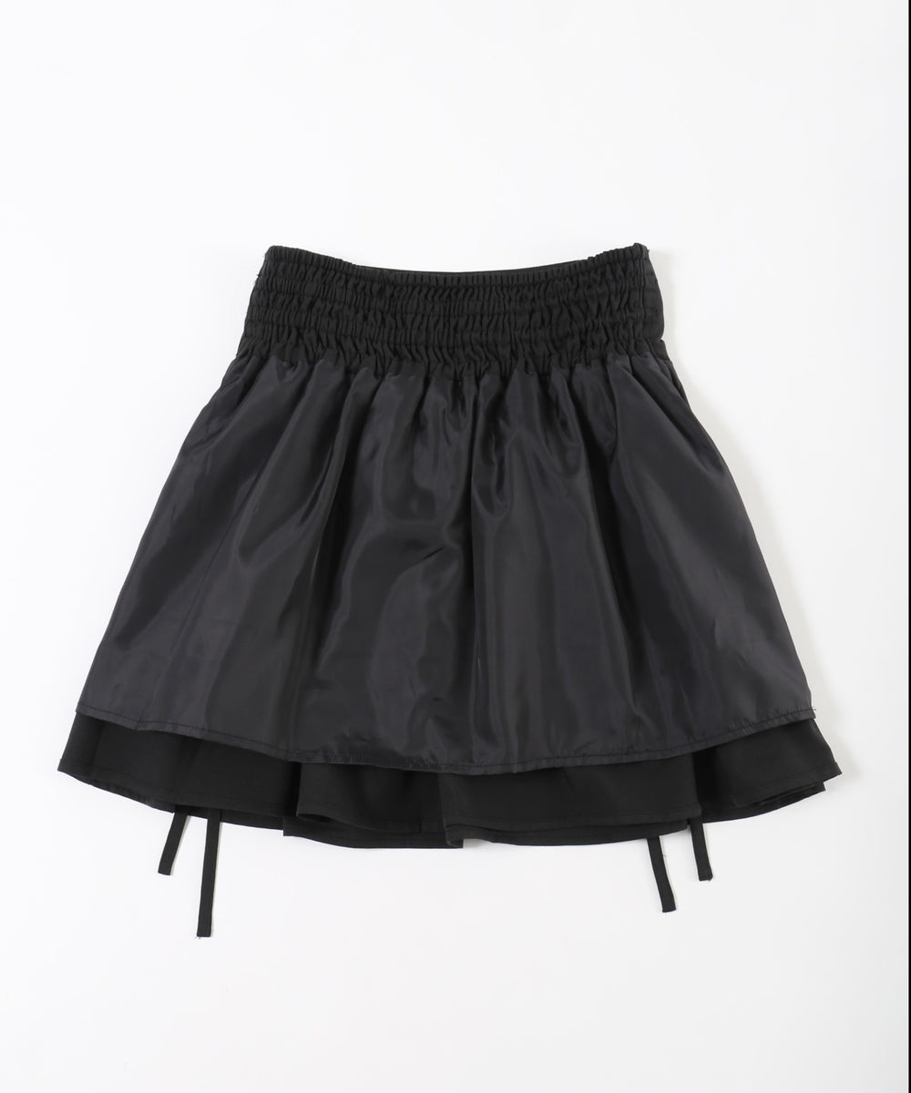 サイドリボンギャザースカート