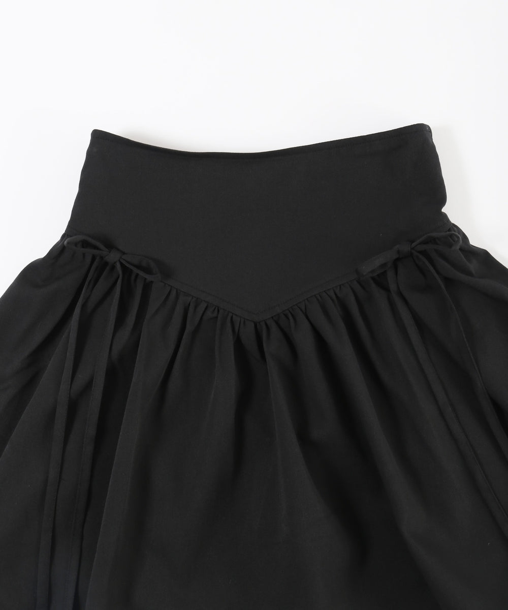 サイドリボンギャザースカート