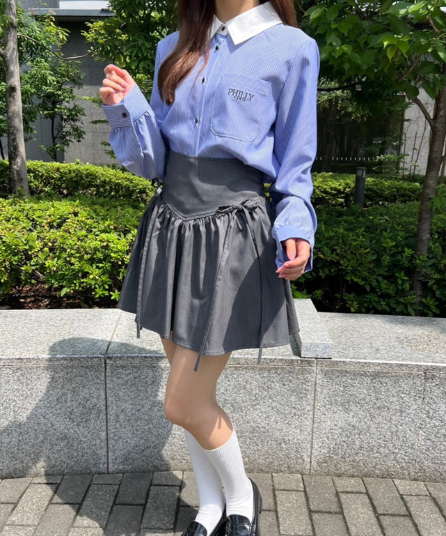 ショートラウンドヘムブラウス – WEGO ONLINE STORE