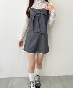 ビッグリボンミニワンピース