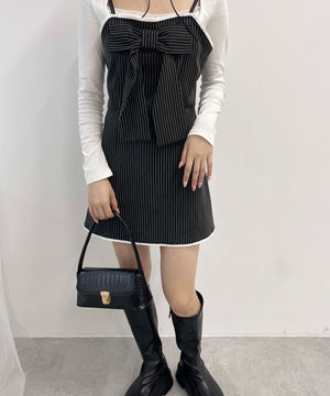 ビッグリボンミニワンピース