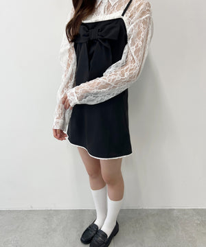 ビッグリボンミニワンピース