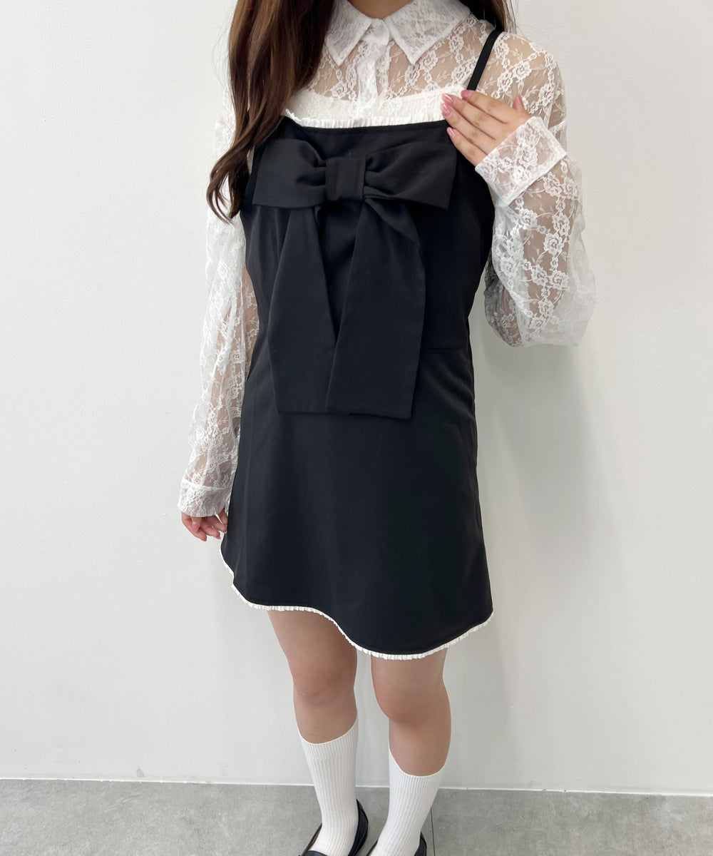 ビッグリボンミニワンピース