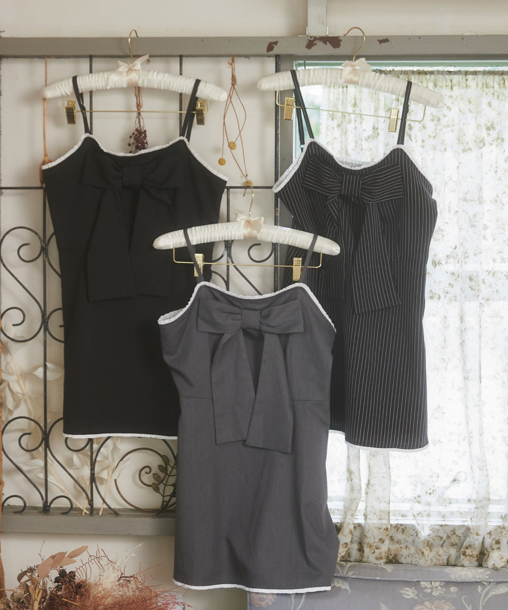 ビッグリボンミニワンピース