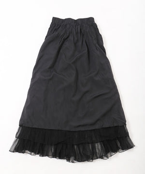 チュールロングスカート