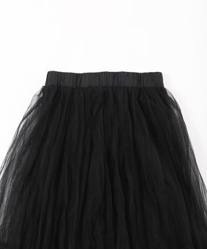 チュールロングスカート