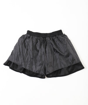 ベロア3段フリルミニスカート