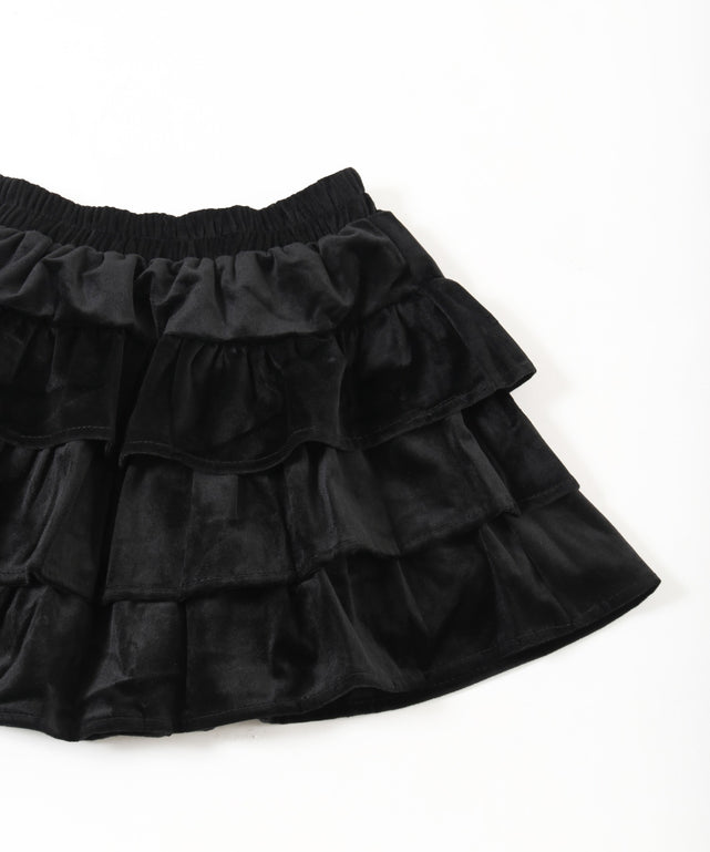 ベロア3段フリルミニスカート – WEGO ONLINE STORE