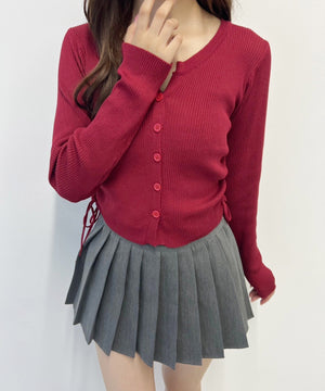 サイドドロストカーディガン