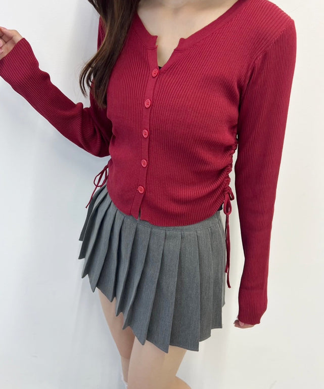 サイドドロストカーディガン