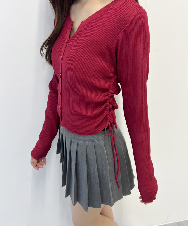 サイドドロストカーディガン