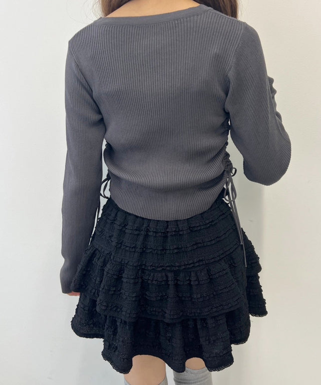 サイドドロストカーディガン