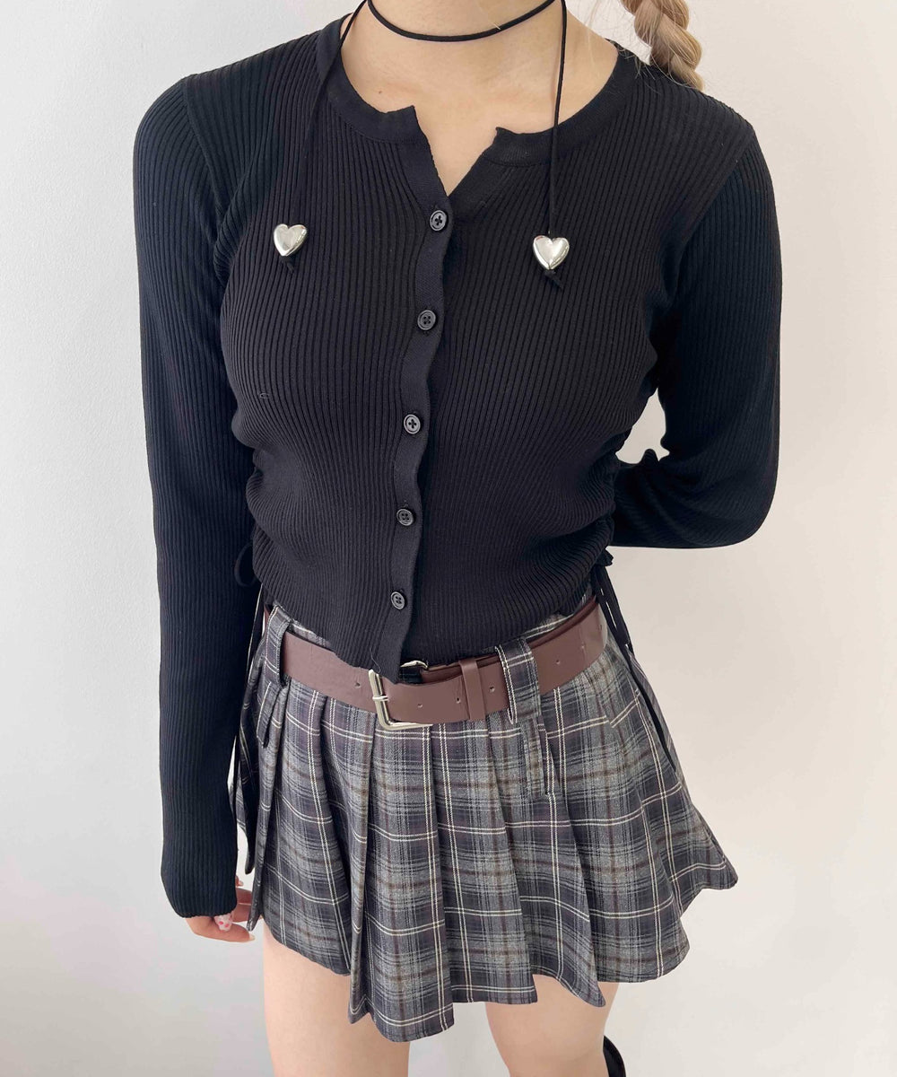 サイドドロストカーディガン