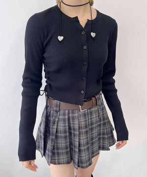 サイドドロストカーディガン