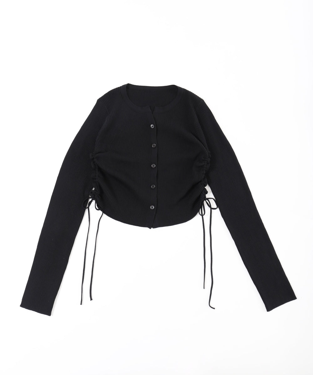 サイドドロストカーディガン